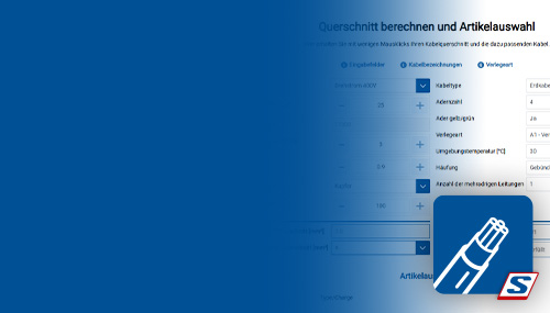 Schrack kabel kalkulator